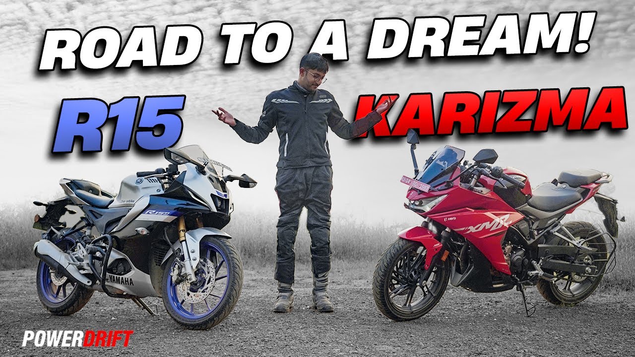 And the best entry level sportsbike is…… | Hero Karizma vs Yamaha R15 | PowerDrift