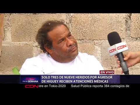 Sólo tres de nueve heridos por agresor de Higüey reciben atenciones médicas