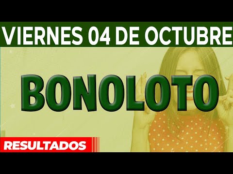 Resultado del sorteo Bonoloto del Viernes 4 de Octubre del 2024.