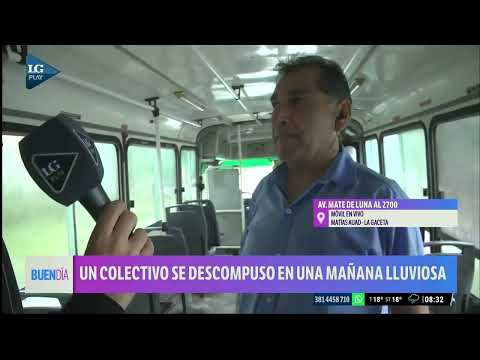 Un colectivo se averió y paró su recorrido: La economía deteriora la situación, dijo el chofer