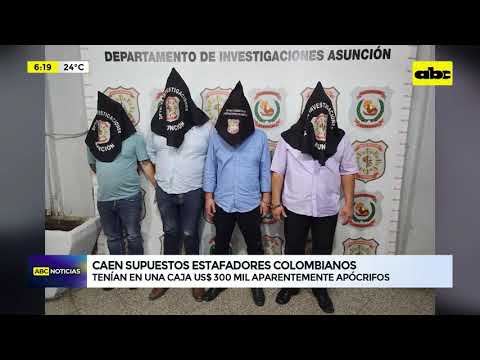Caen cuatro supuestos estafadores colombianos