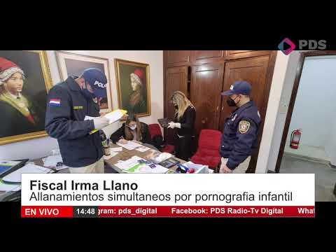 Entrevista- Fiscal Irma Llano- Allanamientos simultaneos por pornografia infantil