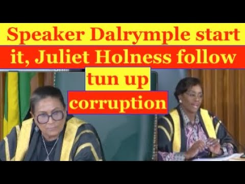 Speaker Dalrymple start it, Juliet Holness follow corruption. Falmouth mayer begging money for roof