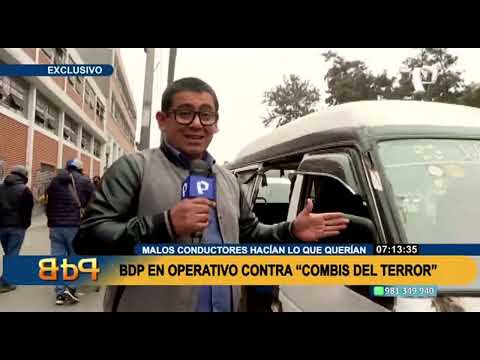 “Combis del Terror”: Operativo en contra de irresponsables conductores (1/2)
