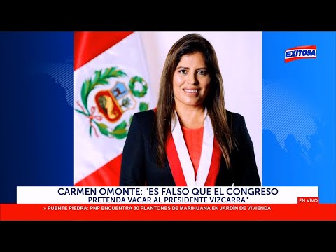 Carmene Omonte: Es falso que el Congreso pretenda vacar al presidente Vizcarra
