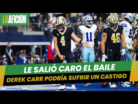 Derek Carr, quarterback de Saints, fue multado por festejar como Michael Jackson