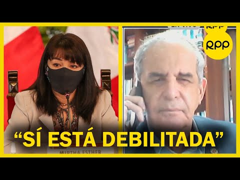 Roberto Chiabra: Mirtha Vásquez sí está debilitada y ella misma lo demuestra