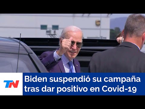 Biden canceló sus actos de campaña tras dar positivo en Covid-19