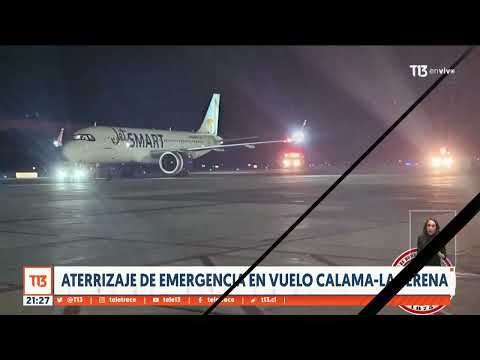 Aterrizaje de emergencia en vuelo Calama - La Serena