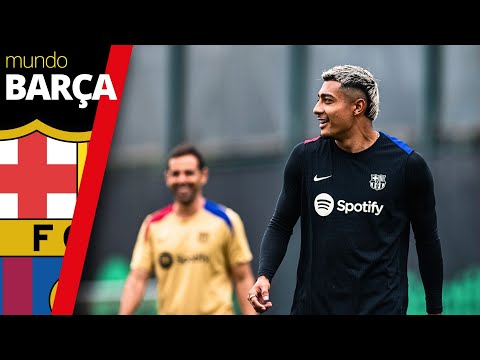 BARÇA ENTRENAMIENTO: HANSI FLICK aprovecha la caída de las temperaturas para apretar a los jugadores