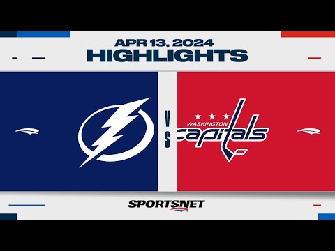 NHL Highlights | Lightning vs. Capitals - April 13, 2024