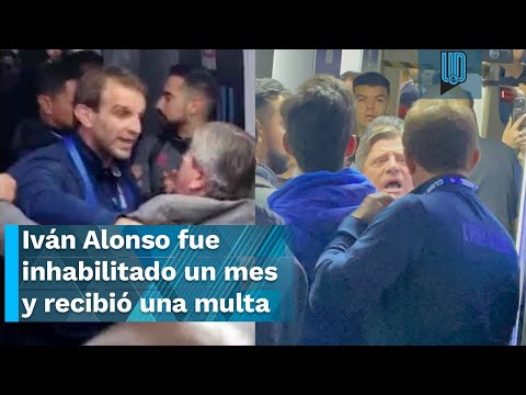 Iván Alonso fue inhabilitado un mes y recibió una multa; Piojo Herrera fue sancionado