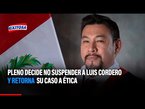 Congreso: Pleno decide no suspender a Luis Cordero y retorna su caso a ética