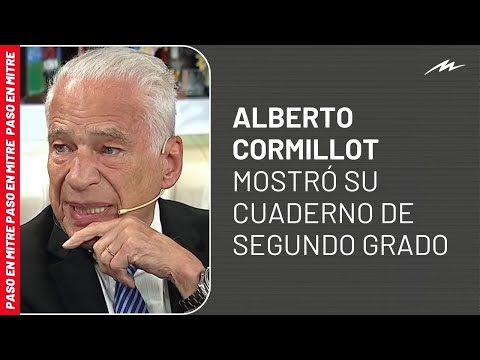 Alberto Cormillot mostró su cuaderno de segundo grado y causó risas en Radio Mitre