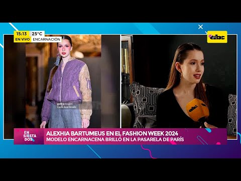 Fashion Week 2024: la modelo encarnacena Alexhia Bartumeus brilló en la pasarela de París