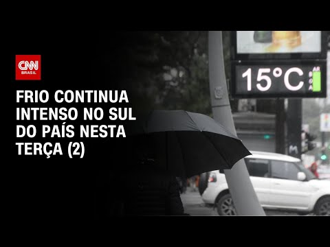 Previsão do tempo: frio continua intenso no Sul do país nesta terça (2) | CNN PRIME TIME