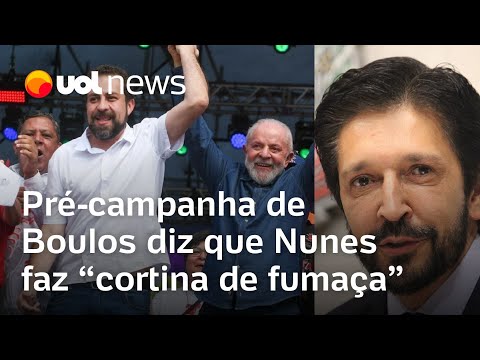 Pré-campanha de Boulos se manifesta após Nunes dizer que vai à Justiça por fala eleitoral de Lula