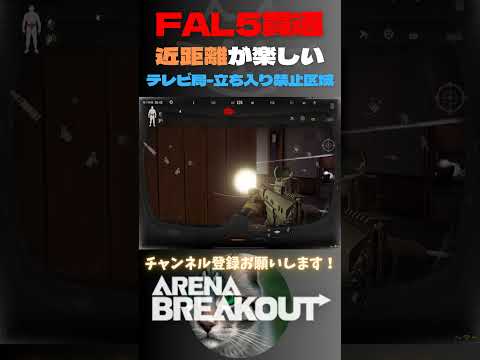 FAL5貫通弾で近距離戦が楽しくなる🐱テレビ局-立ち入り禁止区域【Arena Breakout】#arenabreakout #暗区突围 #アリーナブレイクアウト #fps
