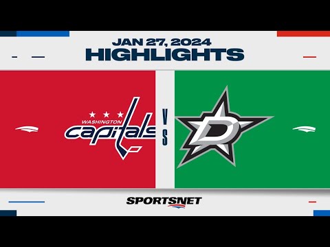 NHL Highlights | Capitals vs. Stars - January 27, 2024