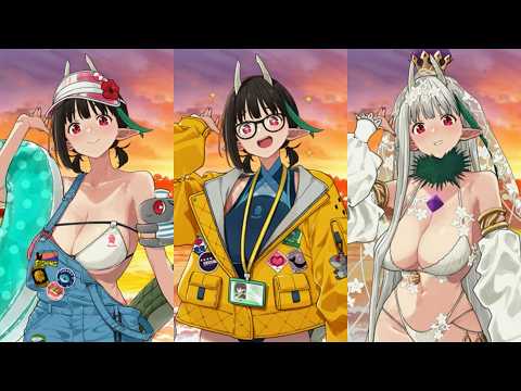 【FGO】水着ビショーネ〔キャスター〕 マイルーム＆霊基再臨等ボイス集【Fate/Grand Order】/ Biscione (Caster) Voice Lines