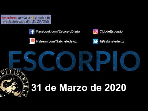 Horóscopo Diario - Escorpio - 31 de Marzo de 2020