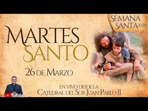 EN VIVOMARTES SANTO I Misa, Santo Rosario,Coronilla I SemanaSanta2024