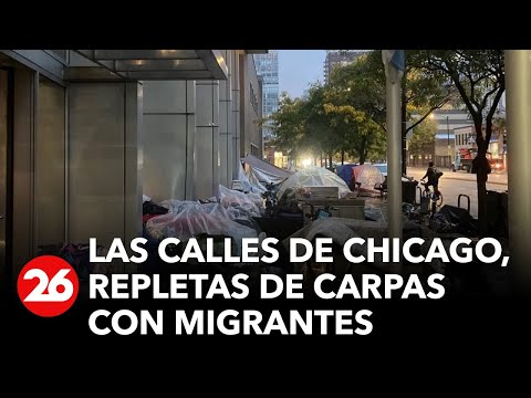 EEUU: las calles de Chicago, repletas de carpas con migrantes