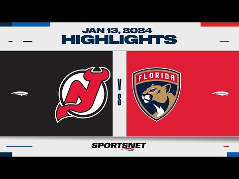 NHL Highlights | Devils vs. Panthers - January 13, 2024