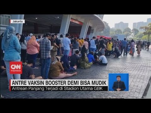 🔴Antre Vaksin Booster Demi Bisa Mudik