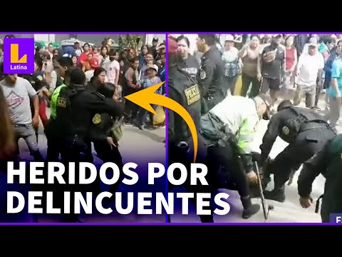 Ate Vitarte: Policías resultan heridos tras brutal asalto a minimarket