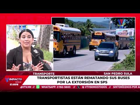 San Pedro Sula: transportistas acatan paro en protesta contra las extorsiones