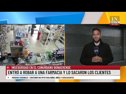 Robó en una farmacia y fue entregado a la policía