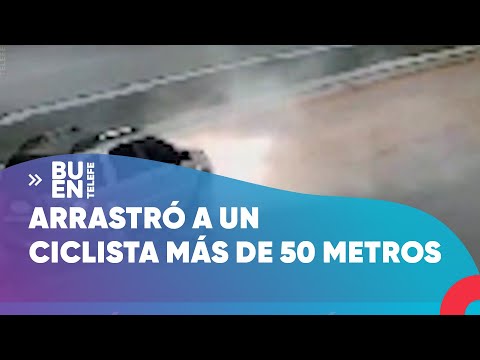 ATROPELLÓ A UN CICLISTA, LO ARRASTRÓ Y HUYÓ  - #BuenTelefe