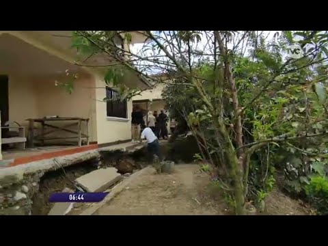 Cuenca: 7 casas afectadas por el colapso de un reservorio de agua