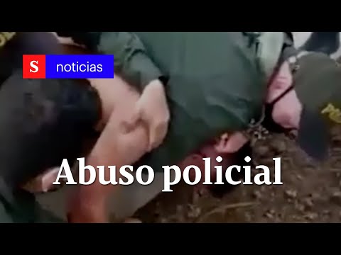 Nuevo caso de abuso policial a campesino por no usar tapabocas | Semana Tv
