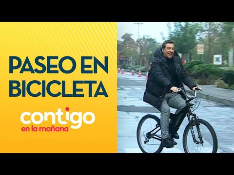 CUIDADO CON EL CONO JC Rodríguez se paseó por CHV en bicicleta - Contigo en la Mañana