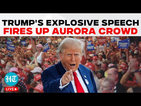 Donald Trump LIVE | Donald Trump Breathes Fire At Kamala Harris In Aurora | US Elections 2024