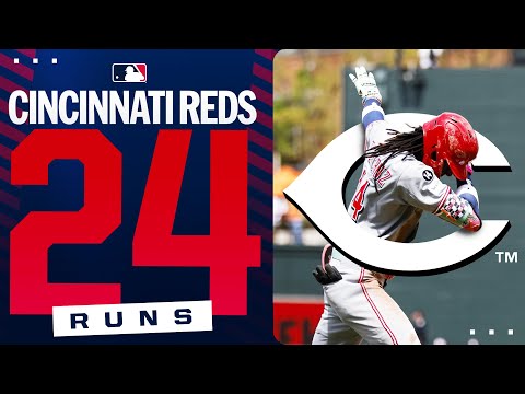 Reds score TWENTY FOUR (24) RUNS in a single game (feat. Elly De La Cruz homer, Marte grand slam!)