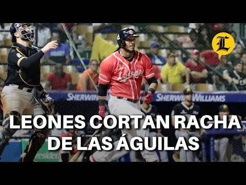 Con triple de Paredes y un gran pitcheo, Leones cortan racha de las Águilas