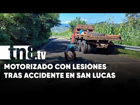 Accidente de tránsito provoca graves lesiones a motociclista en Madriz - Nicaragua