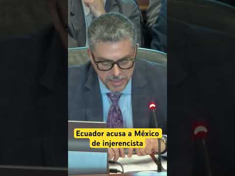 México se mete en asuntos internos de Ecuador y viola el convenio de asilo político afirma Ecuador