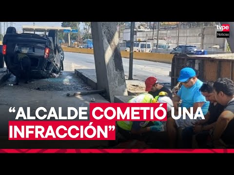 Rennan Espinoza, alcalde de Puente Pierda, justificó su accionar tras accidente vial