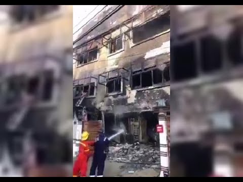 En Tailandia, al menos 5 personas perdieron la vida por el derrumbe de un edificio