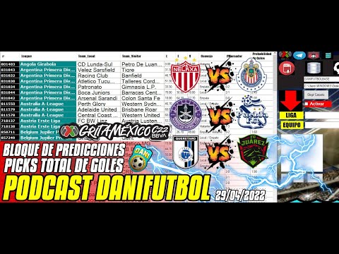 Picks Total de Goles por partido | Bloques de Predicciones | Podcast de Danifutbol 29/04/2022