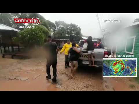 Vientos huracanados azotan Bilwi ante inminente llegada de Iota – Nicaragua