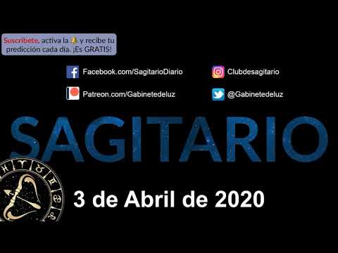 Horóscopo Diario - Sagitario - 3 de Abril de 2020