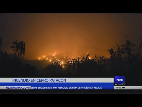 Incendio en Cerro Pataco?n mantiene con humo a toda la ciudad de Panama?