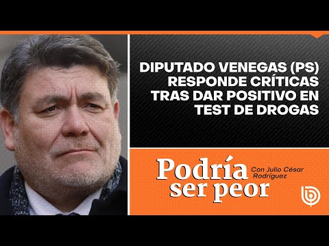 Diputado Venegas (PS) responde críticas tras dar positivo en test de drogas