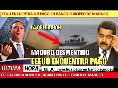 Maduro desmentido EEUU encuentra pago por operacion militar