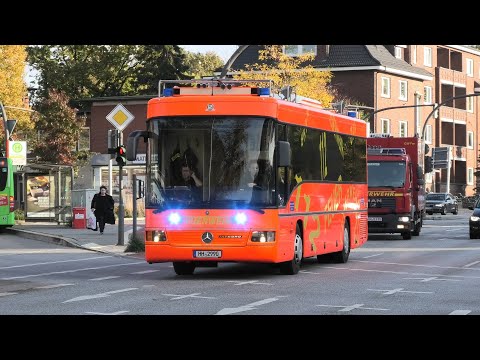 [Bombenentschärfung in Schnelsen] Befehlswagen BF F22 + GW-Fm FF Hamburg-Altona